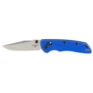 Hogue Deka Manual Folder Knife 3 1/4" Clip Point Blade Blue and Silver