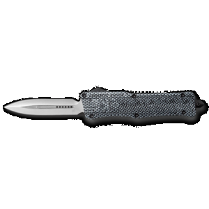 CobraTec Knives LCFCTK1LDAGNS CTK-1 Large 3.75" OTF Dagger Plain D2 Steel Blade/Carbon Fiber Aluminum Handle Features Glass Breaker Includes Pocket Clip