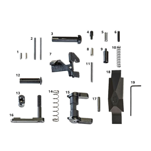 Geissele Automatics Geissele Automatics Ultra Duty Lower Parts Kit Black, Ambi Safety, Oversized Bolt Release/Catch for AR-15 - $145.00 at Shooting Surplus