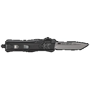 CobraTec Knives MBSTK1MTNS CTK-1 Medium 3" OTF Tanto Plain D2 Steel Blade/Black Aluminum Handle Features Glass Breaker Includes Pocket Clip