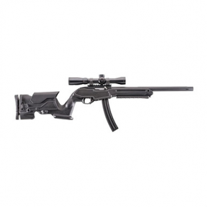 Archangel AAP1022 Precision Stock Black Synthetic Fixed with Adjustable Cheek Riser for Ruger 10/22