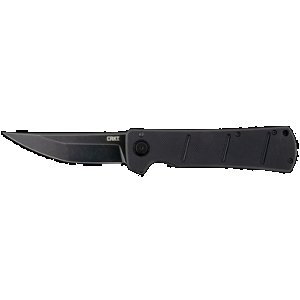 CRKT 2908 Inazuma No Ken 3.68" Folding Plain Stonewashed D2 Steel Blade/ Black G10 Handle Includes Pocket Clip