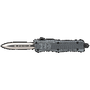 CobraTec Knives SCFCTK1SDADNS CTK-1 Small 2.75" OTF Dagger Plain D2 Steel Blade/Carbon Fiber Aluminum Handle Features Glass Breaker Includes Pocket Clip