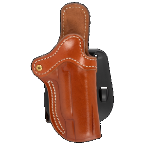 1791 Gunleather ORPDH1CBRR BH1 Optic Ready Size 01 OWB Style made of Leather with Classic Brown Finish, Adjustable Cant & Paddle Mount Type fits 4-5" Barrel 1911 for Right Hand