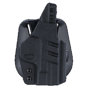 1791 Gunleather TACPDHOWBSHIELDBLKR Tactical Kydex OWB Black Kydex Paddle Fits S&W M&P Shield/S&W M&P Shield Plus