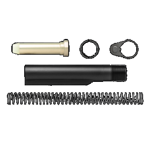 Aero Precision APRH100151 Buffer Kit 7075-T6 Aluminum Black Mil-Spec 6 Position for AR-15