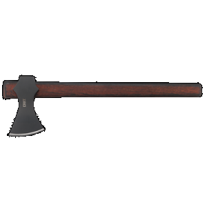 CRKT 2749 Freya 3.46" Blade S55C/1055 Carbon Steel Blade Tennessee Hickory Handle 19" Long Axe w/Hammer