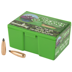 Sierra Sierra GameKing Rifle Bullets .30 cal .308" 165 gr SBT 100/ct - $48.88 at Shooting Surplus