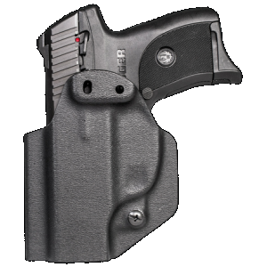 Mission First Tactical HRULC9AIWBABL Appendix Holster IWB/OWB Black Polymer Belt Clip Fits Ruger EC9/EC9s/LC9/LC9s Ambidextrous