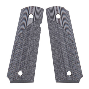 Pachmayr 61001 Tactical Grip Checkered Black & Gray G10 Panels for 1911
