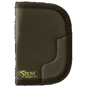 Sticky Holsters LG4 LG-4 Black/Green Latex Free Rubber Fits Lg Revolvers up to 3" Ambidextrous