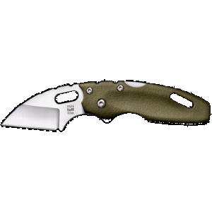 Cold Steel CS20MTGD Tuff Lite Mini 2" Folding Sheepsfoot Plain 4034 Stainless Steel Blade/OD Green Griv-Ex Handle Includes Pocket Clip