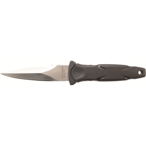 Smith & Wesson Knives SWHRT3 H.R.T. 3.50" Fixed Spear Point Plain Black TPR Handle Includes Sheath 7.5" OAL
