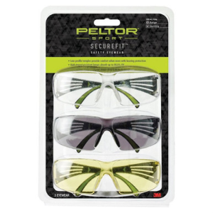 PELTOR SECUREFIT 400 EYE PROT 3-PACK