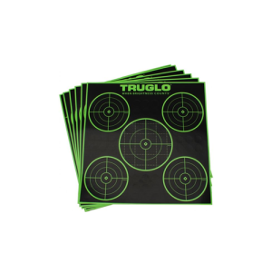 Truglo Truglo Tru-see Targets 5-bull 12x12 6pk - $6.94 at Shooting Surplus