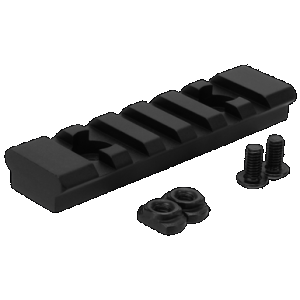 TacFire MAR105M M-LOK Accessory Picatinny Section Rail 3 Inch 7 Slots Black Anodized