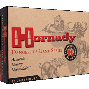 Hornady 8265 Dangerous Game 416Rigby 400gr Dangerous Game Solid 20 Rounds