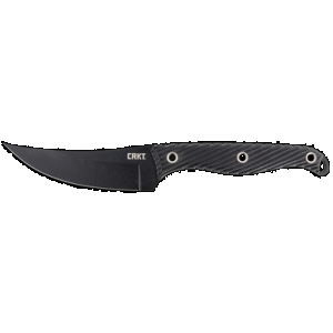 CRKT 2709 Clever Girl 4.60" Fixed Plain Black Powder Coated SK-5 Steel Blade/ Black G10 Handle Includes Sheath