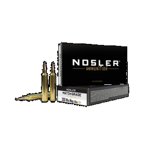 NOSLER Match Grade Rifle Ammunition 300 Win. Mag. 210 Gr. Rdf Hpbt 20 Rd.