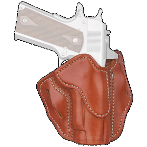 1791 Gunleather ORBH1SCBRR BH1S Optic Ready OWB Classic Brown Leather Belt Slide Fits 1911 Fits 3.5-4.25" Barrel Right Hand
