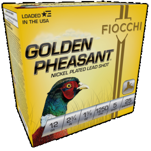 Fiocchi 12GP5 Golden Pheasant Extrema 12Gauge 2.75" 1 3/8oz 5Shot 25 Rounds