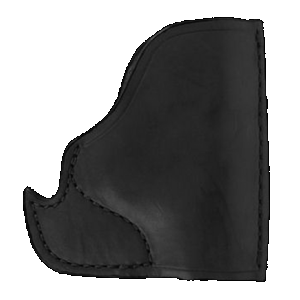 Bulldog MLBIP Inside The Pocket Black Leather Fits Micro Pistols 22/25/380 Fits Ruger LCP/Walther PPK Ambidextrous