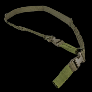 NcStar AARS21PG VISM Sling 1.25" 55"-72" Adjustable Bungee Green Nylon Strap w/Elastic Shock-Cord 2or1 Point Sling