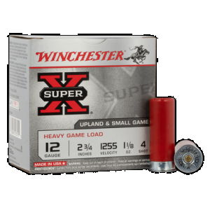 WINCHESTER Super-x Heavy Game Load 12 Ga. 2.75 In. 1 1/8 Oz. 4 Shot 25 Rd.
