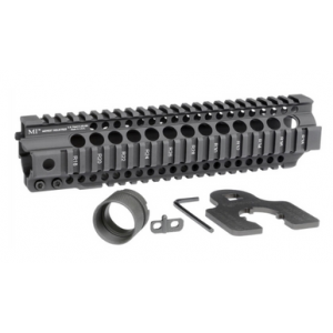 Midwest Industries Combat Rail T-Series AR-15 Aluminum Handguard - Black | 10" | Quad Rail