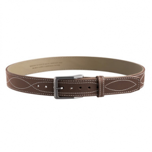 Magpul MAG127621046 Tejas EL Pistolero Chocolate Brown Bull Hide 46" 1.50" Wide Buckle Closure