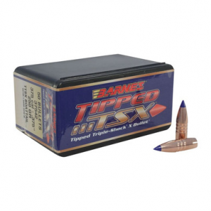 Barnes Bullets 30484 Tipped TSX 375Cal 250gr Boat Tail 50/Box