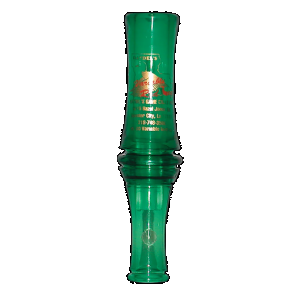 Haydel's Game Calls VR00 "Redleg" Mallard Variable Tone Open Call Double Reed Mallard Sounds Attracts Ducks Green Plastic