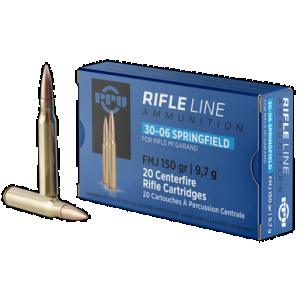 PPU Pp3006g Standard Rifle 30-06springfield 150gr Full Metal Jacket 20 Rounds