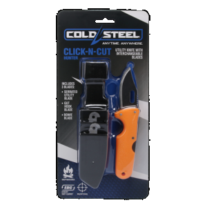 Cold Steel Click n Cut Hunter Knife 3 Blade