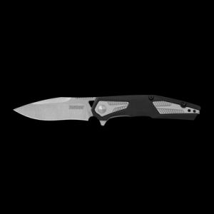 Kershaw Tremolo Spring Assisted Folding Knife 3-1/8" Clip Point Blade Black