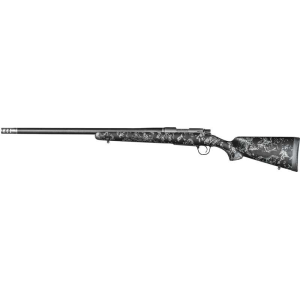 Christensen Arms 8010612700 Ridgeline FFT Full Size 22-250 Rem 4+1, 20" Stainless Steel Threaded Barrel, Stainless Aluminum Receiver, Black w/Gray Accents Fixed Sporter w/Flash Forged Technology Stock