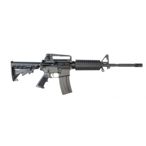 Bushmaster M4 Patrolman AR15 Rifle - Black | 5.56NATO | 16" Barrel | A2 Handguard w/ Detachable Carry Handle | A2 Flash Hider | M4 Collapsible Stock | BFS III Trigger Equipped - Bushmaster