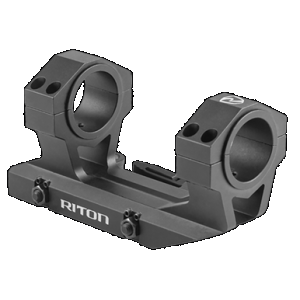 Riton Optics X34QD 34 mm QD Cantilever Mount Scope Mount/Ring Combo Black Anodized