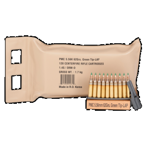 PMC X-TAC 5.56 NATO LAP 62 Grain 120 Rounds
