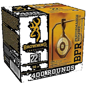 Browning Ammo B194122401 22 Long Rifle Plated Hollow Point 36 Grain 400 Rounds