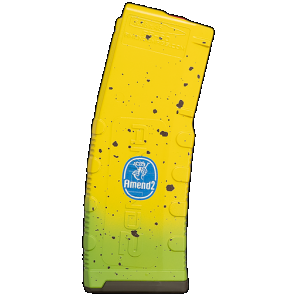 Amend2 556BANANA30 MOD-2 Banana 30rd 5.56mm Compatible w/ AR-15 Yellow/Green