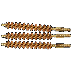 Tipton 868556 Bore Brush Set 30/32 Cal Rifle Firearm Brass Bronze Bristles 3 Per Pkg
