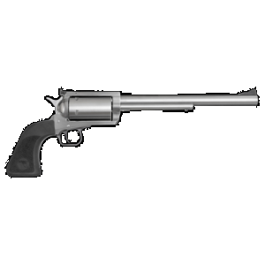 Magnum Research BFR444M BFR Long Cylinder Large Frame 444 Marlin 5 Shot, 10" Brushed Stainless Steel Barrel, Cylinder & Frame, Black Hogue Rubber Grip, Exposed Hammer