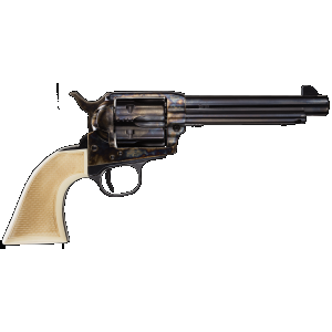 Taylors And Company Taylors & Company 555127 Marshal 45 Colt (LC) Caliber with 5.50" Blued Finish Barrel, 6rd Capacity Blued Finish Cylinder, Color Case Hardened Finish Steel Frame & Checkered White Grip - $753.53 at Shooting Surplus