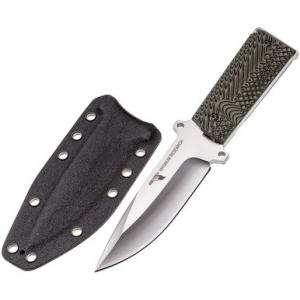 Magnum Research KNIFE1911 1911 9" Clip Point Plain 420 Stainless Steel G10 Gray/Green Handle Fixed