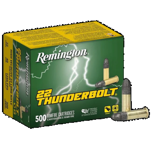 Remington Thunderbolt Rimfire Ammo 22 LR. 40 gr. LRN 500 rd.