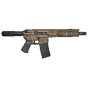 Diamondback DB1915B061 DB15 300 Blackout 28+1 10", FDE, Carbon Lower, 9" M-LOK Handguard, Black Padded Buffer Tube/Magpul Grip