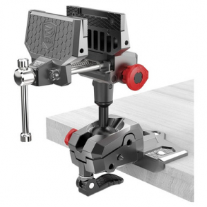 Real Avid AVARAMV Armorer's Master Vice Gray/Red with TORQ-LOK and Reversible Gun-Fit Sleeves