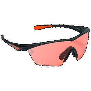 Beretta USA OC031A2354039FUNI Clash Shooting Glasses Scarlet Lens Black with Orange Accents Frame