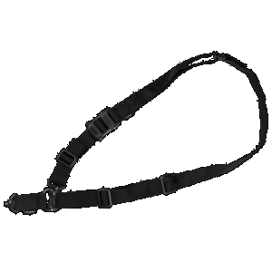 Magpul MAG953-BLK MS4 QDM Sling made of Black Nylon Webbing with 1.25" W, Adjustable One-Two Point Design & Swivels for AR Platforms